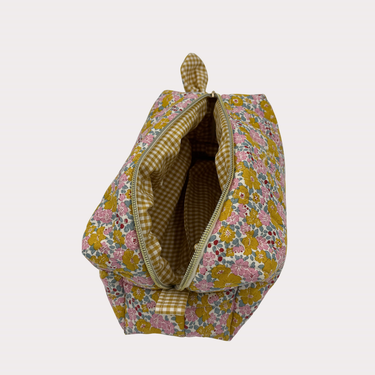 JL Creations Custom Boxed Makeup Bags- Harper Yellow