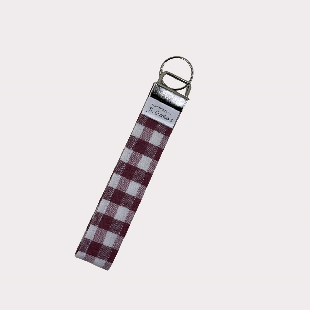Key Fobs - Maroon Gingham