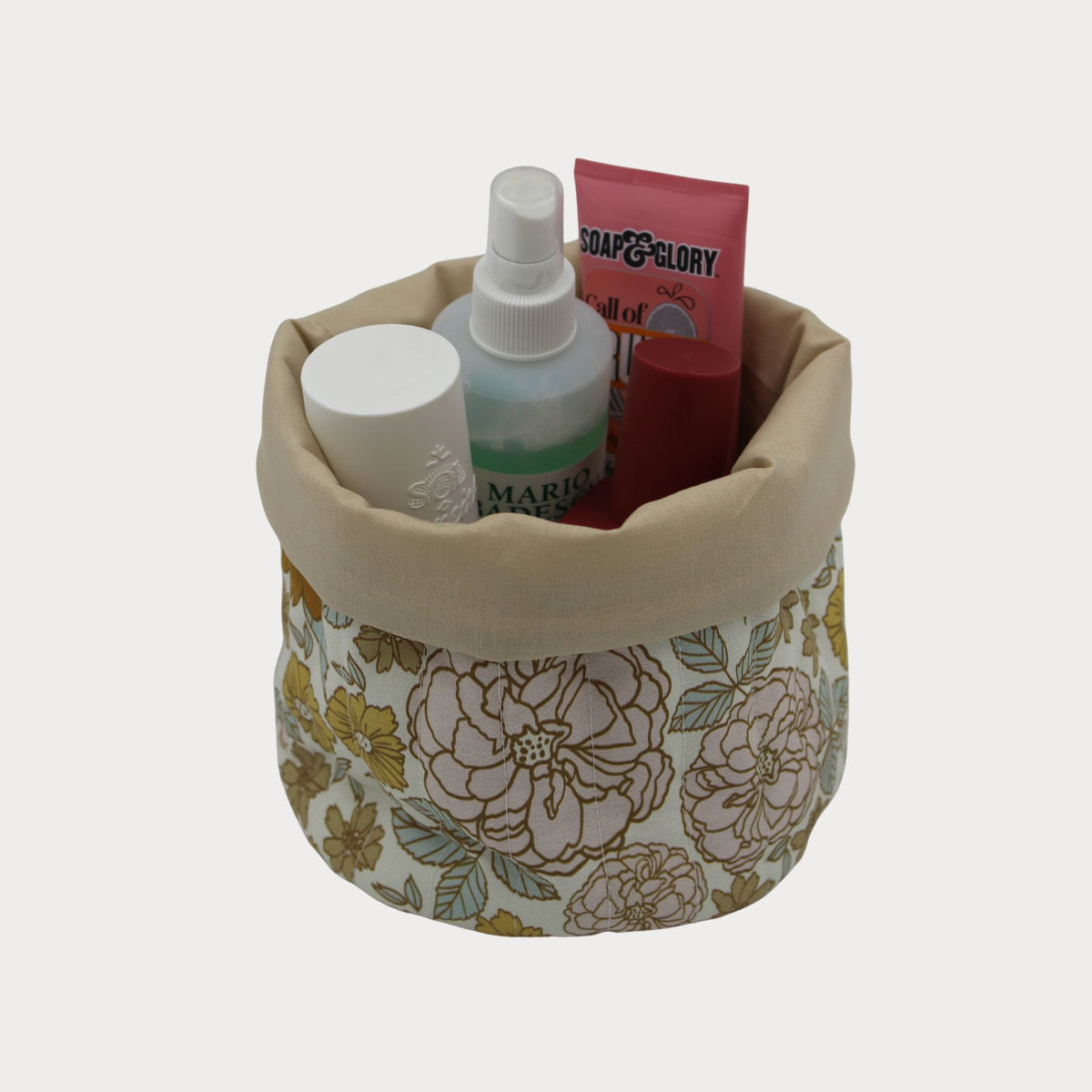 Fabric Vanity Storage Baskets - Golden Girl