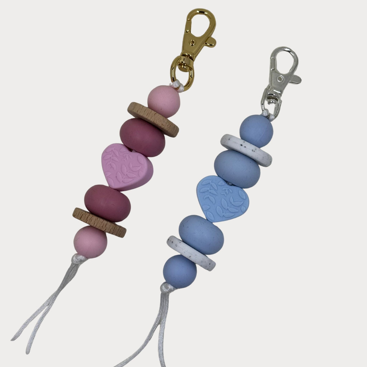 Love Heart Beaded Keyrings