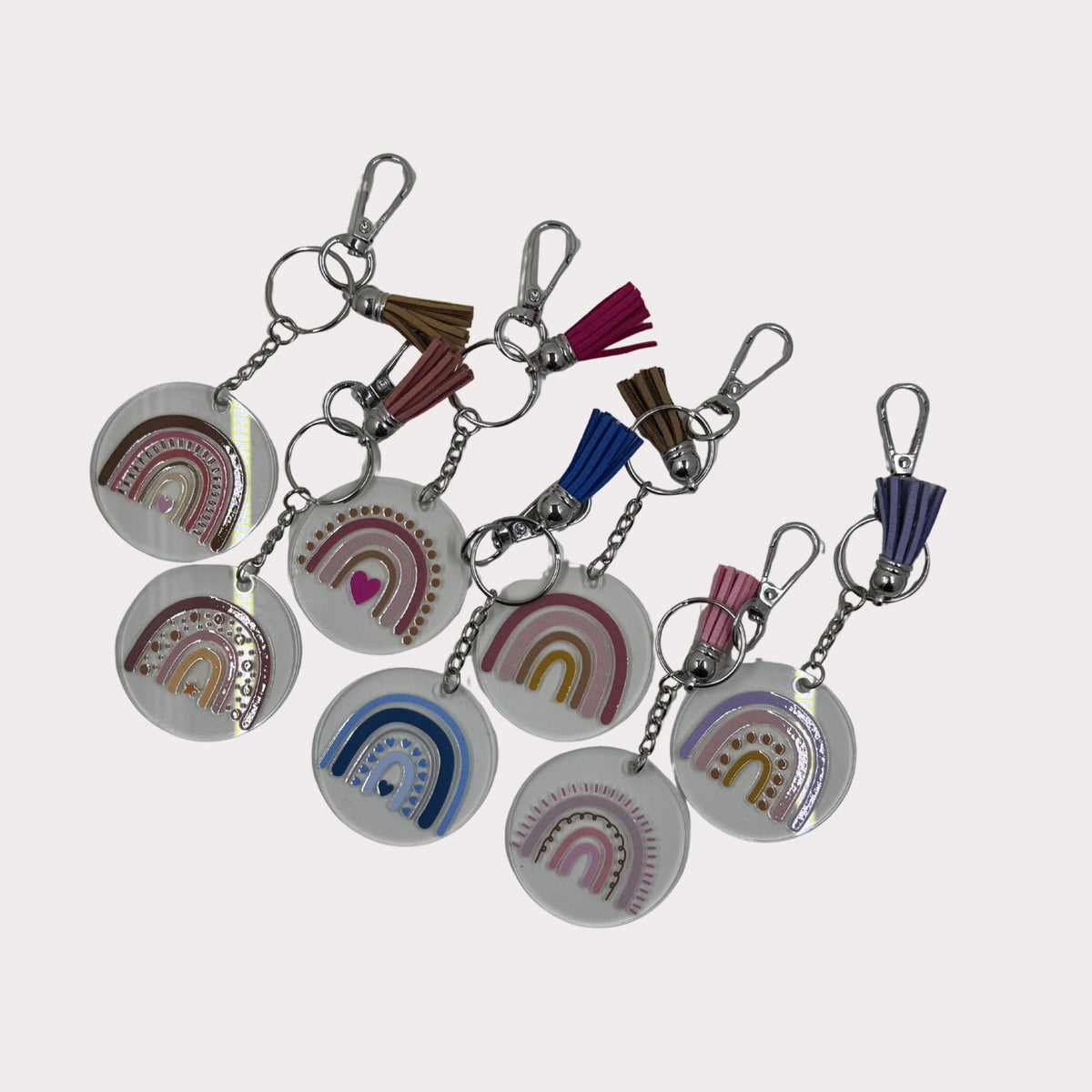 Acrylic Rainbow Keyrings