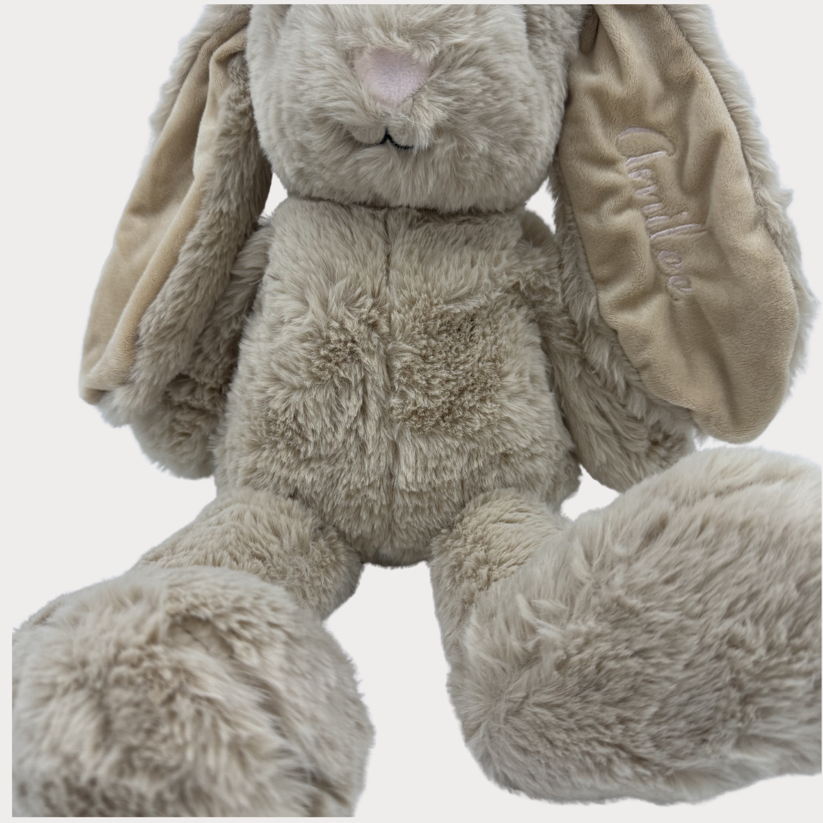 Personalised Embroidered Plush  Bunny