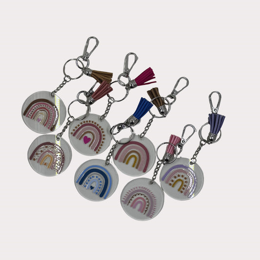 Acrylic Rainbow Keyrings