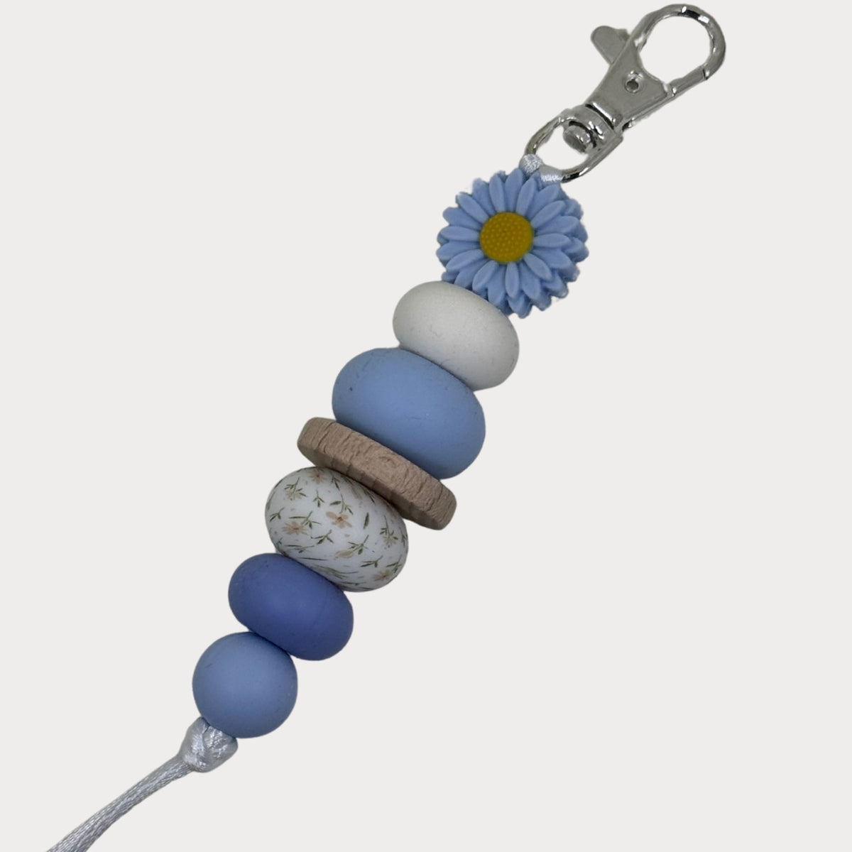 Daisy Silicone Beaded Keyrings