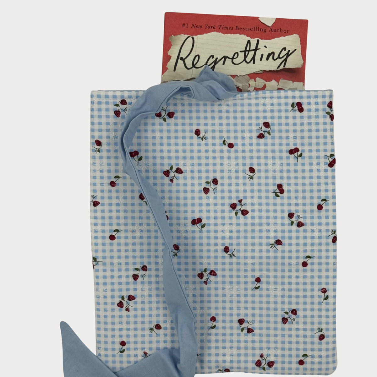 Book & Device Pouches- Honeyfields Strawberry Blue