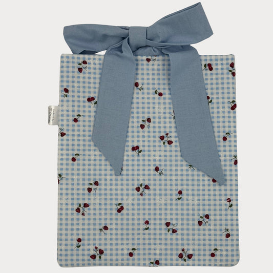 Book & Device Pouches- Honeyfields Strawberry Blue