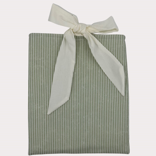 Book & Device Pouches- La Vie En Rose Stripe Sage