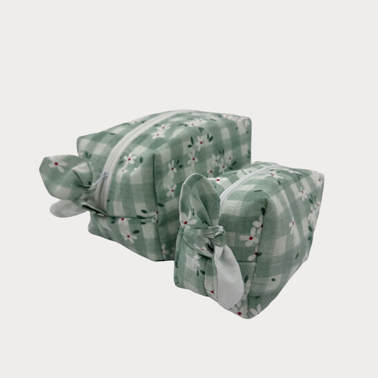 Boxed Makeup Bags (Carry-All) - Daisy Sage