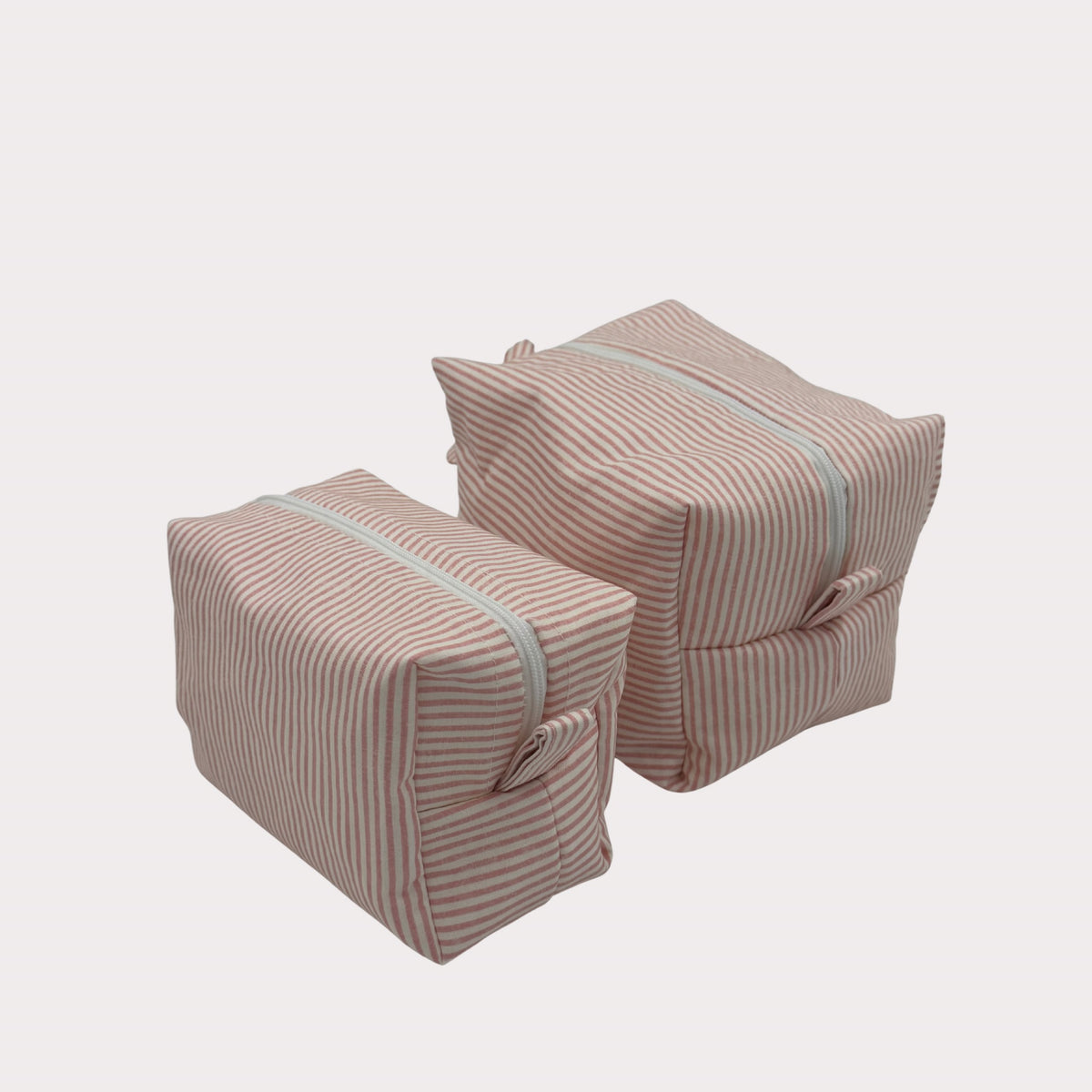Boxed Makeup Bags (Carry-All) - La Vie En Rose Stripe Pink