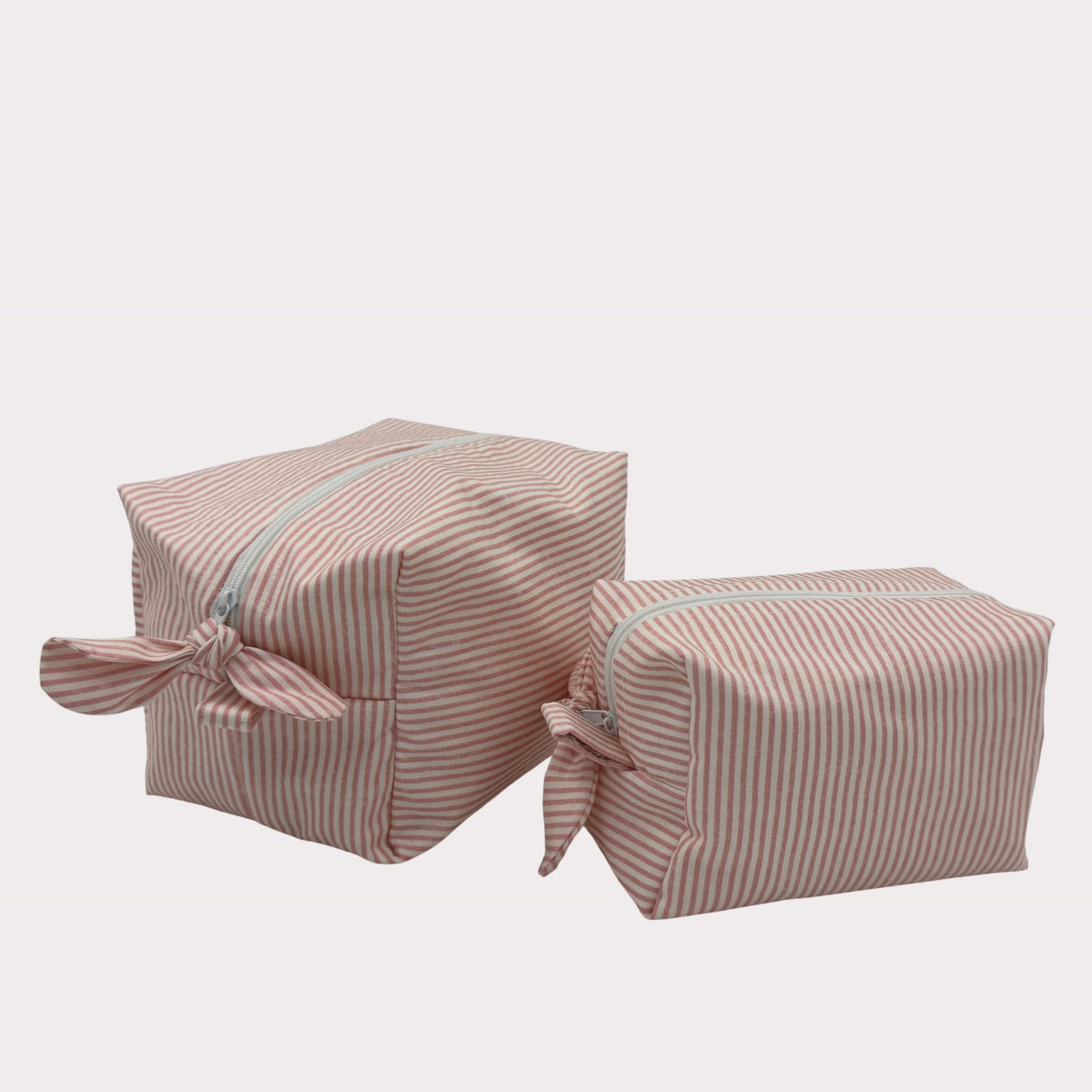 Boxed Makeup Bags (Carry-All) - La Vie En Rose Stripe Pink