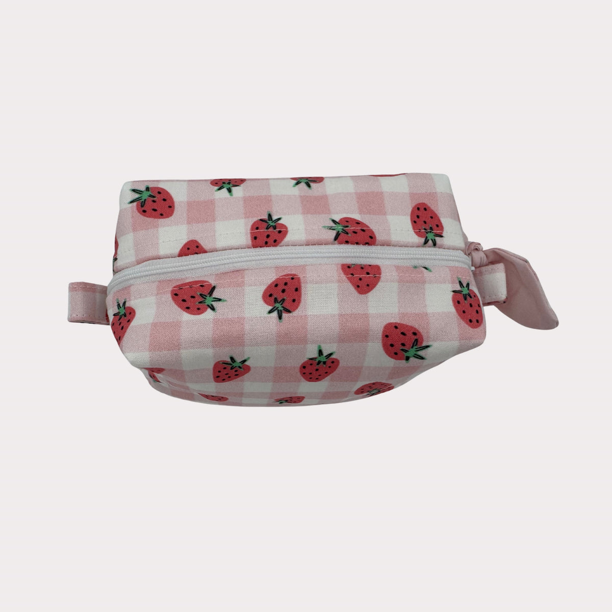 Boxed Makeup Bags (Carry-All) - Strawberry Check