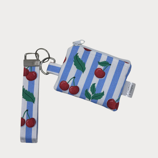 Coin Purse - Cherry Stripe