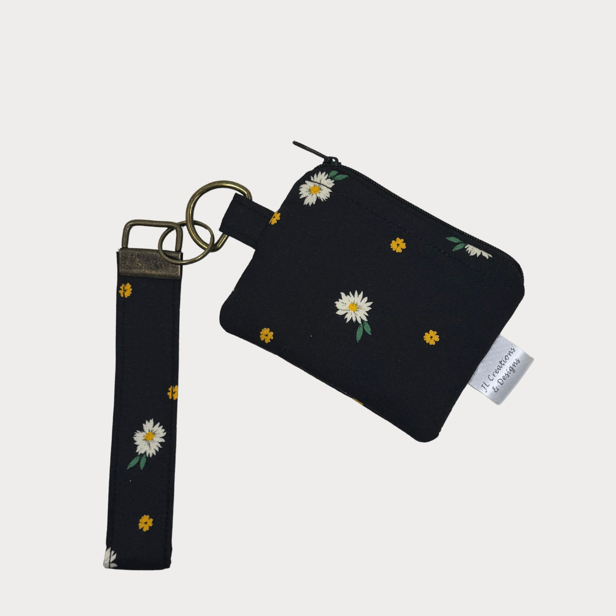 Coin Purse - Daisy Black