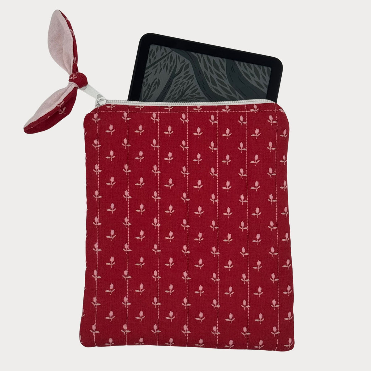 E-reader Case (Kindle or Kobo) - Crimson Petite Garden
