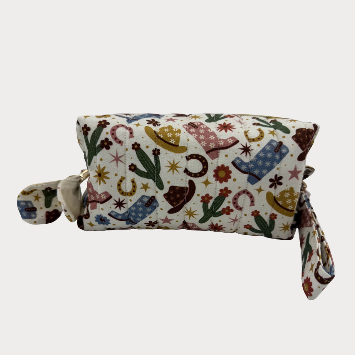 JL Creations Custom Boxed Makeup Bags- Cow Girl