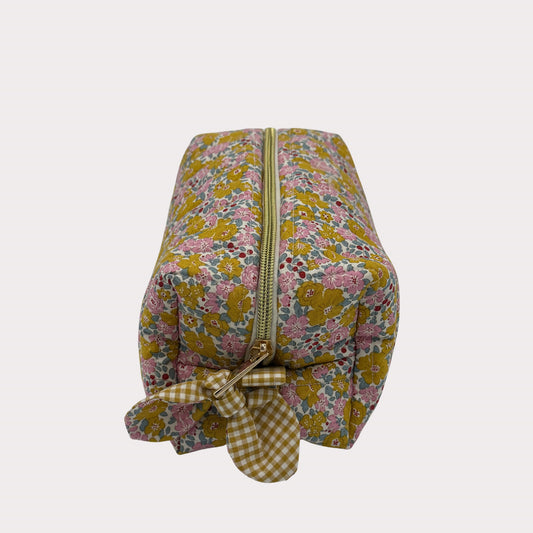 JL Creations Custom Boxed Makeup Bags- Harper Yellow