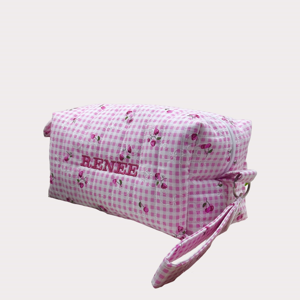 JL Creations Custom Boxed Makeup Bags- Honeyfields Strawberry Pink