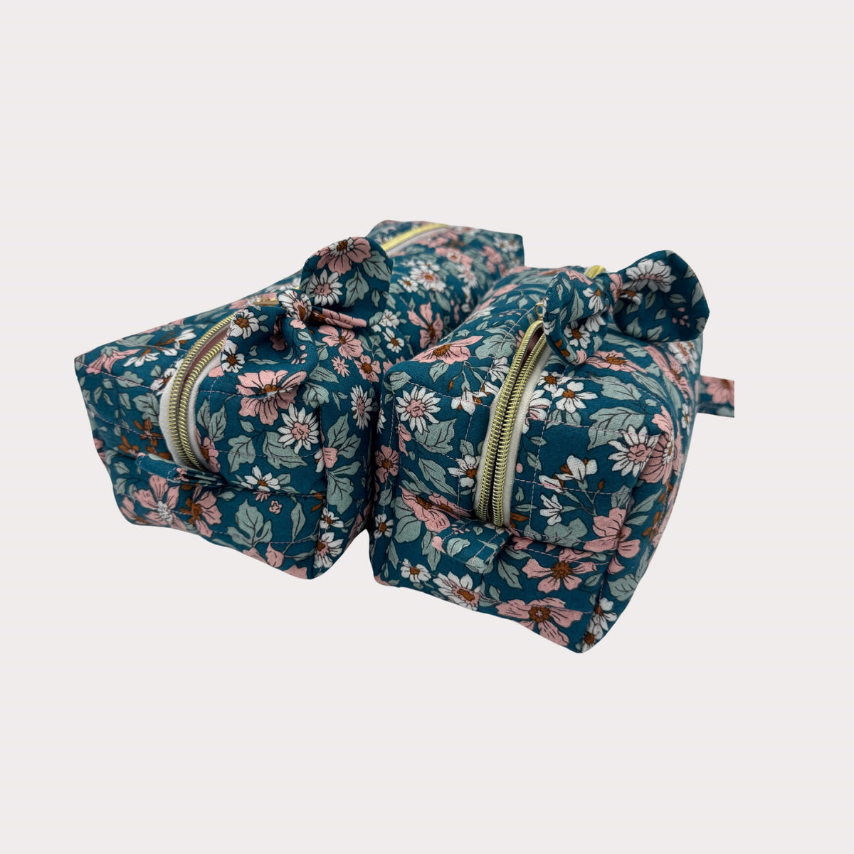 JL Creations Custom Boxed Makeup Bags- Bluebell Garden
