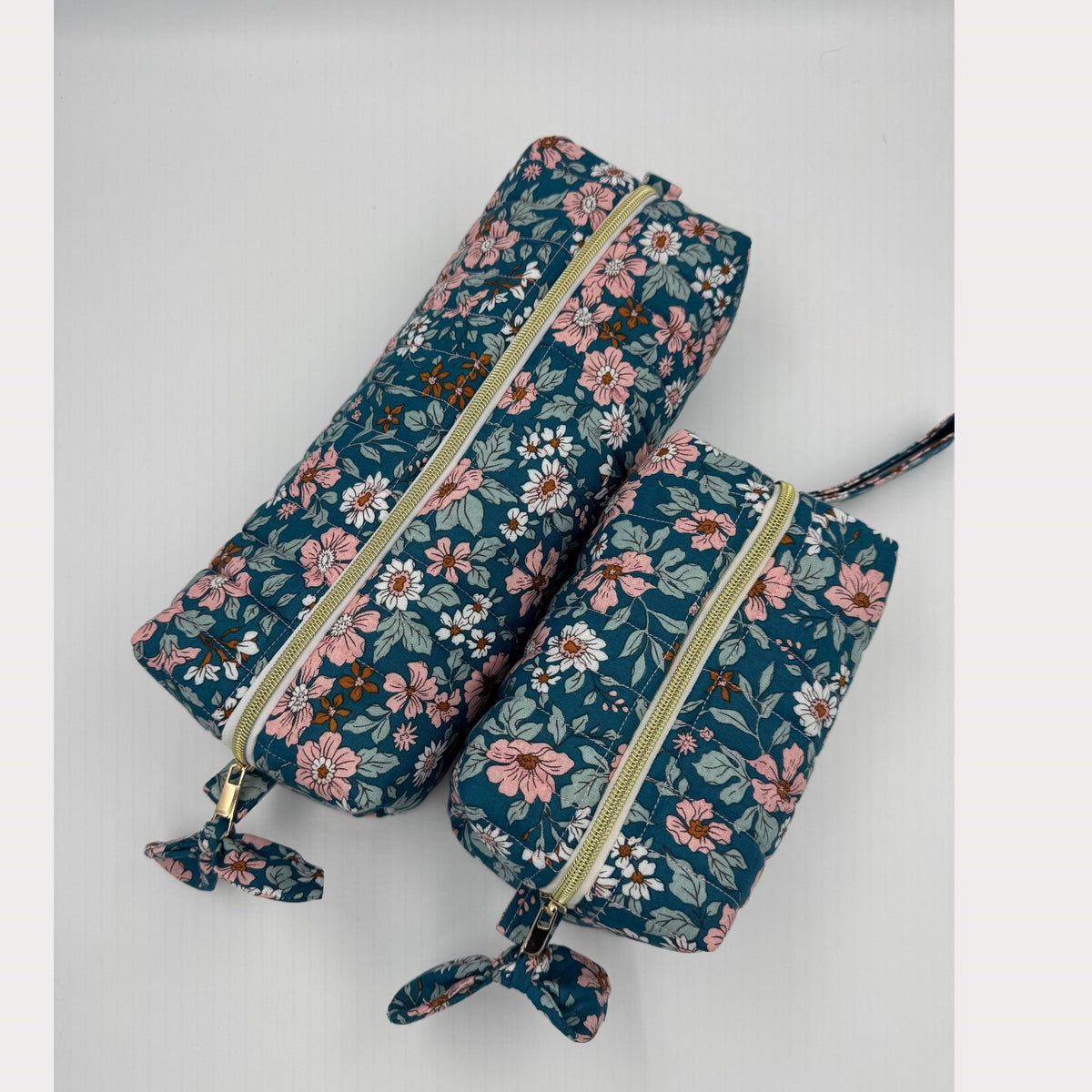 JL Creations Custom Boxed Makeup Bags- Bluebell Garden