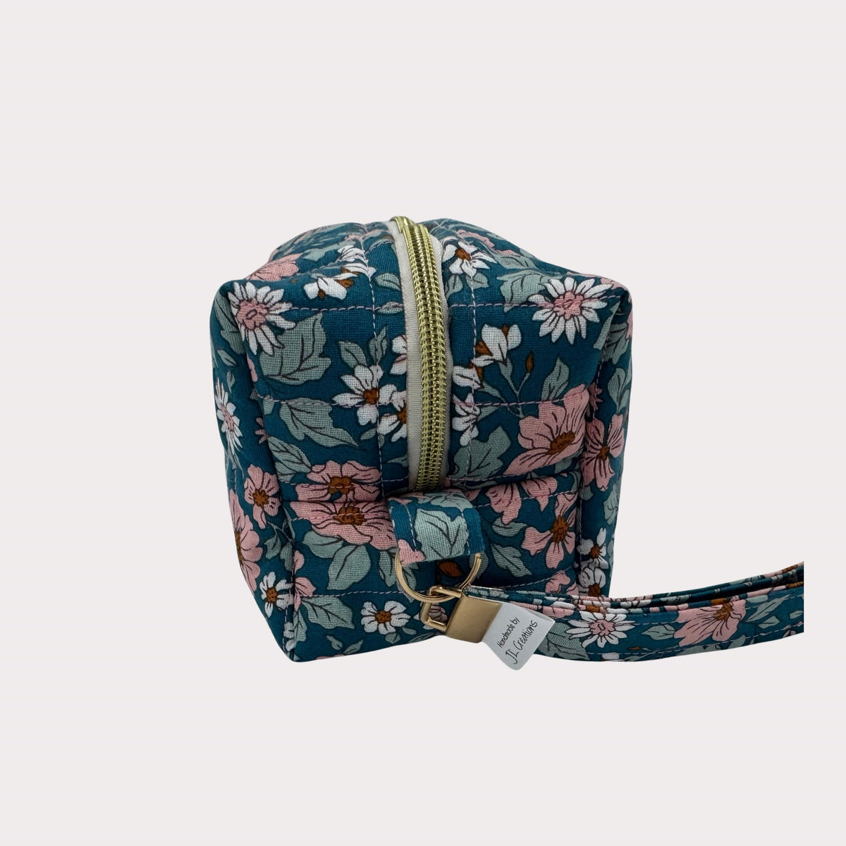 JL Creations Custom Boxed Makeup Bags- Bluebell Garden