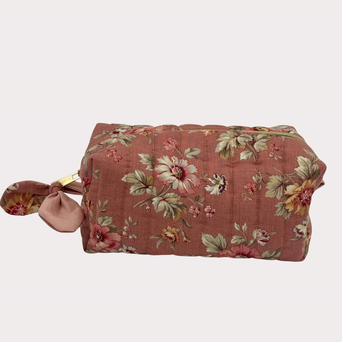 JL Creations Custom Boxed Makeup Bags- Blush Posy Bloom