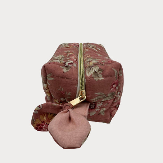 JL Creations Custom Boxed Makeup Bags- Blush Posy Bloom