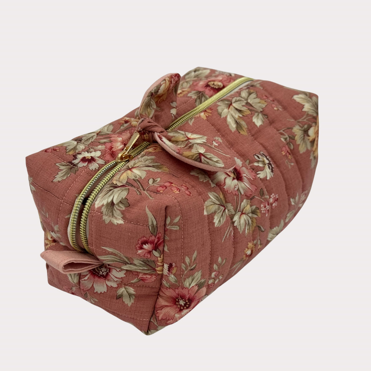 JL Creations Custom Boxed Makeup Bags- Blush Posy Bloom