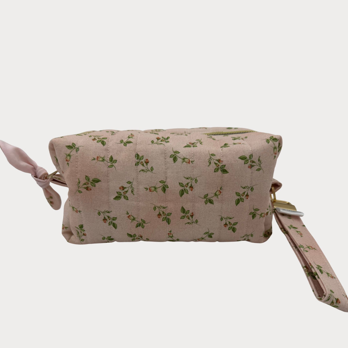 JL Creations Custom Boxed Makeup Bags- Pink Meadow Spring