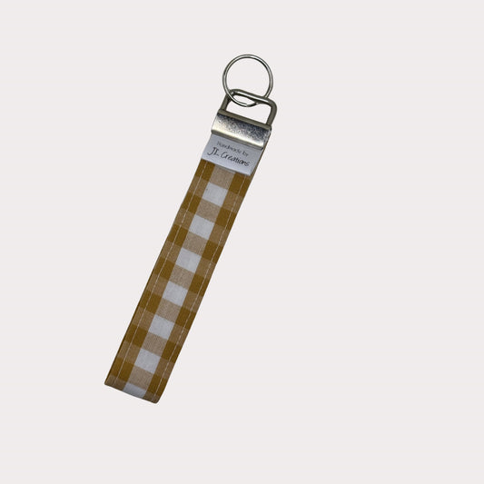Key Fobs - Mustard Gingham