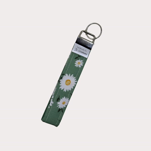 Key Fobs - Sage Garden Daisy