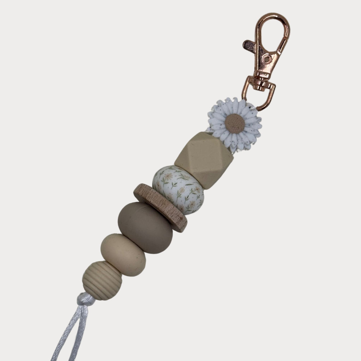 Daisy Silicone Beaded Keyrings