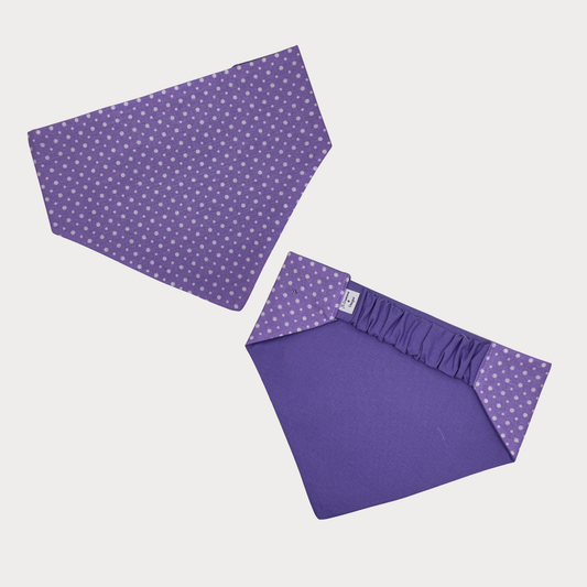 Dog Bandanas - Purple Polka Dots