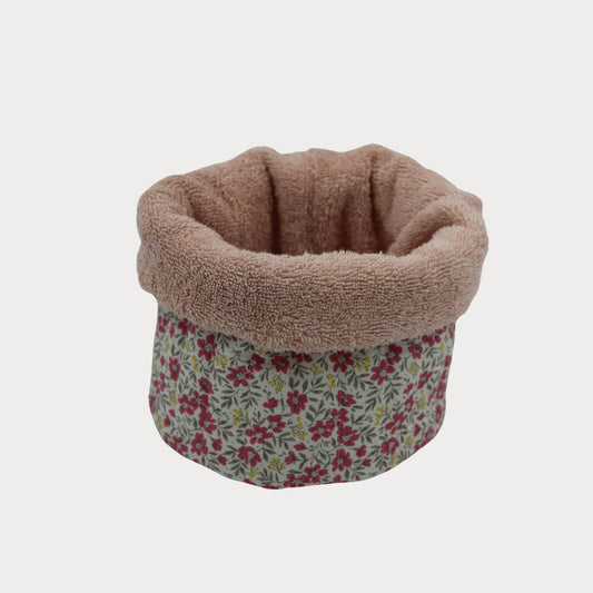 Fabric Vanity Storage Baskets -Blush Blossom