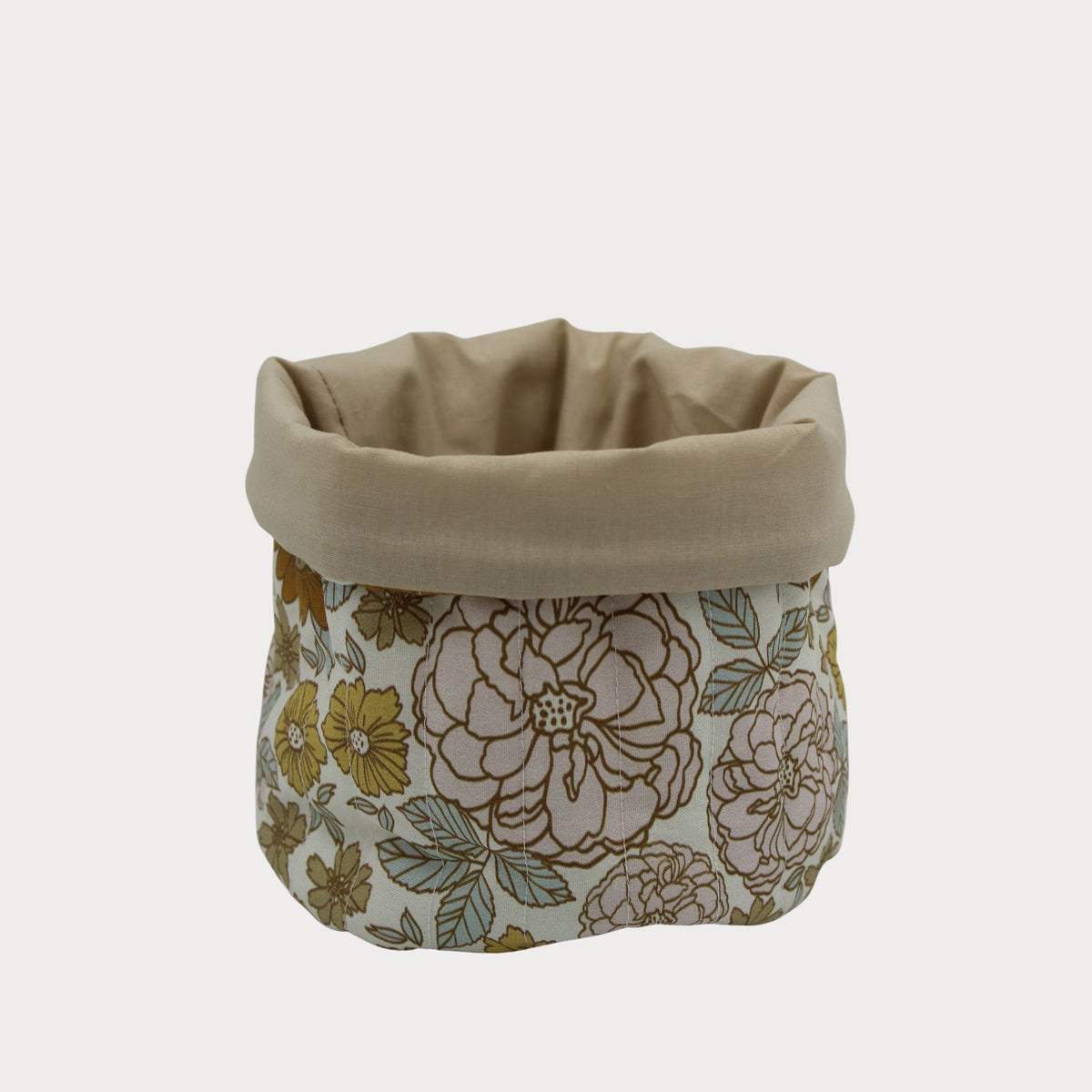 Fabric Vanity Storage Baskets - Golden Girl